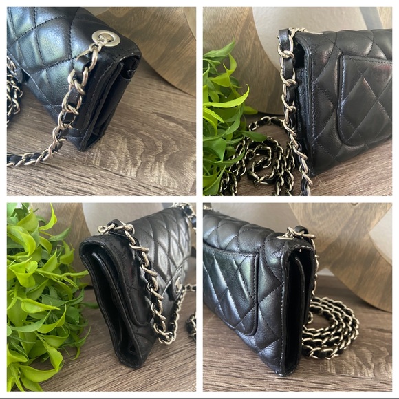 π€ β CHANEL Quilted WOC Wallet Chain Quilted Matelasse Crossbody Revamp - Picture 8 of 15
